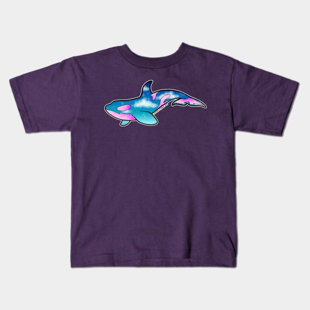 Lisa Crank Orca Kids T-Shirt by Raven's Random